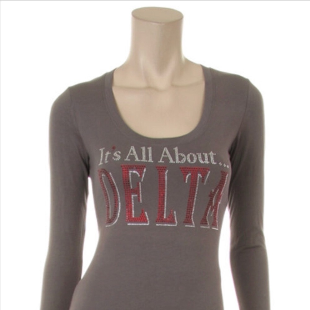 New💋 All About Delta Rhinestone Tee